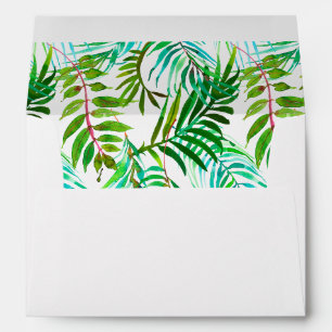 Colourful Tropical Palm Leaves Greenery Envelope 3