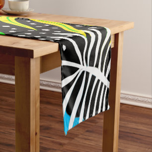Colourful Tropical Pattern Short Table Runner