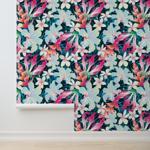 Colourful Tropical Pattern Wallpaper