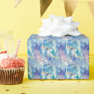 Colourful tropical pattern with palm leaves. wrapping paper