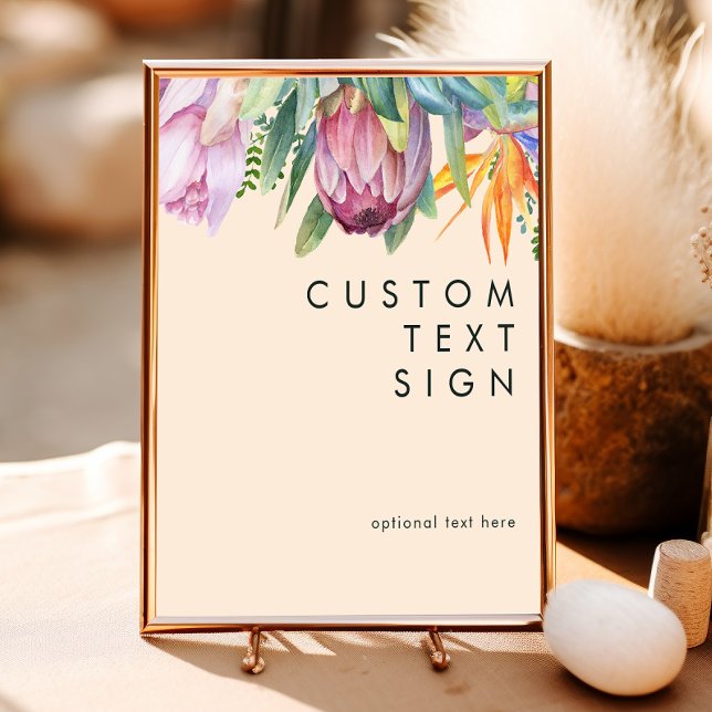 Colourful Tropical | Peach Cards and Gifts Custom Poster (Creator Uploaded)