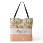 Colourful Tropical Pineapple Fruit Flower Pattern