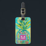 Colourful Tropical Pineapple Luggage Tag<br><div class="desc">Colourful Tropical Pineapple. Artist: Jennifer Goldberger. Image ID: 106375GG.</div>