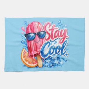 Colourful Tropical Summer Kitchen Towel