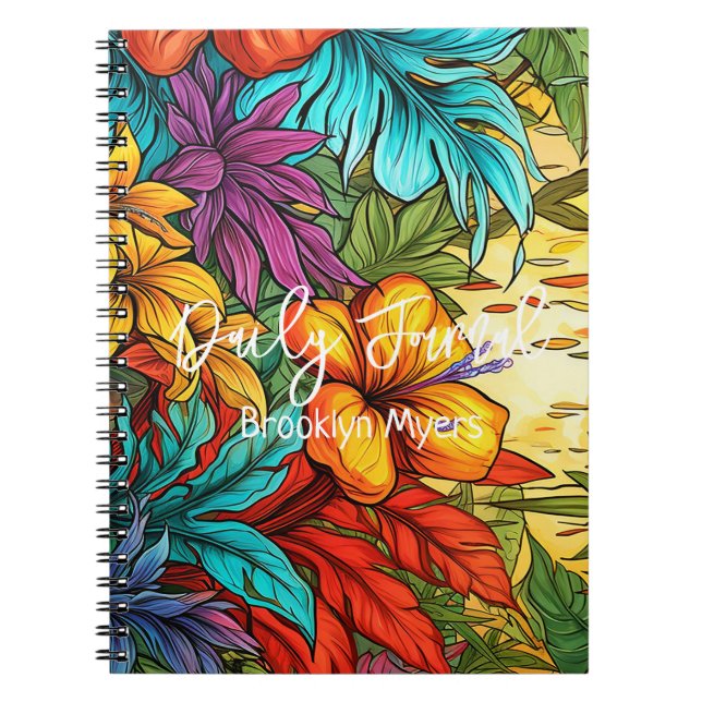 Colourful Tropical Themed Journal (Front)