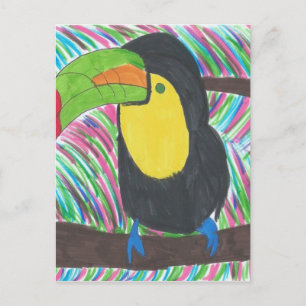 Colourful Tropical Toucan Postcard
