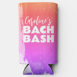 Colourful Tropical Vibes Modern Bachelorette Bash Seltzer Can Cooler