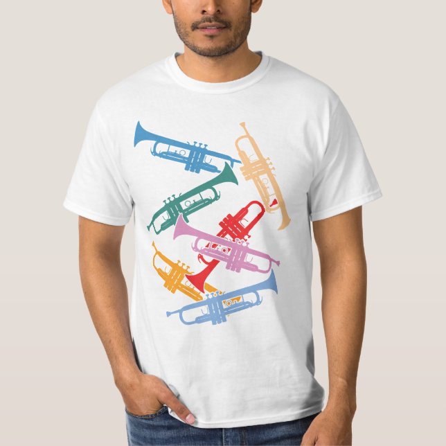 Colourful Trumpets T-Shirt (Front)