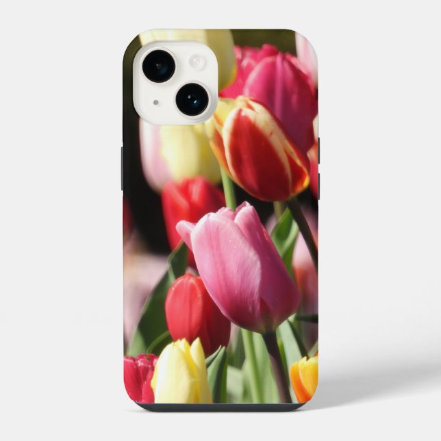 Colourful Tulip Garden   iPhone Case (Back)
