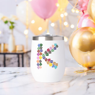 Colourful Tulip Lettered “K”