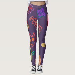 Colourful Tulips and flowers Leggings