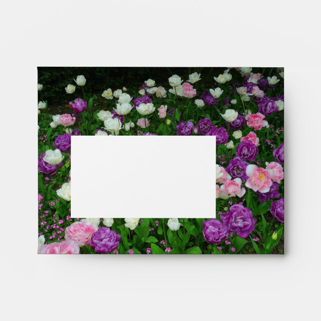 Colourful Tulips Envelope (Front)