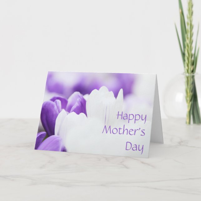 Colourful Tulips Mother's Day Card (Front)