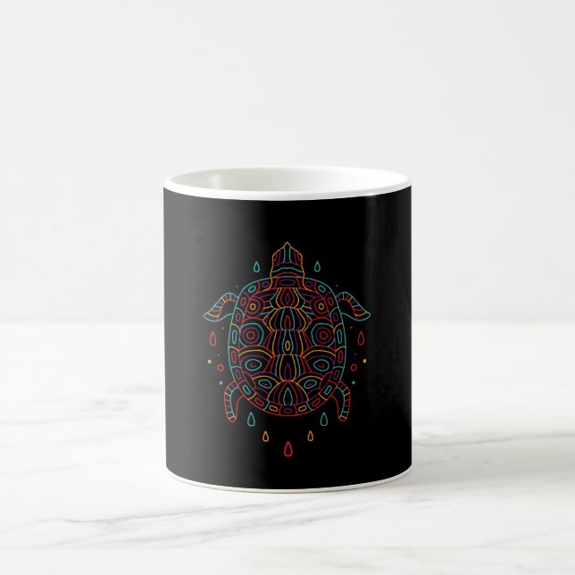 Colourful Turtle Coffee Mug (Center)