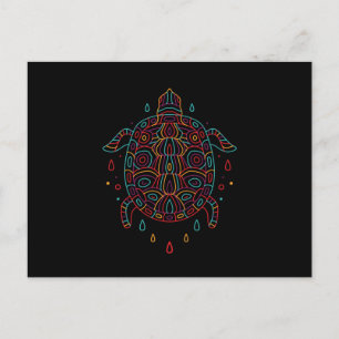 Colourful Turtle Postcard