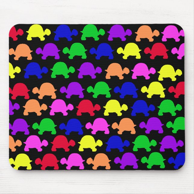 Colourful Turtles Mouse Mat (Front)
