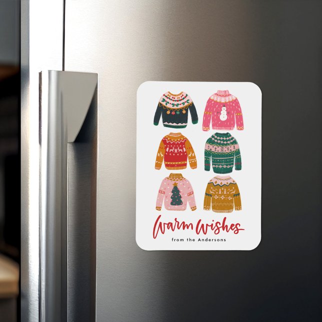 Colourful Ugly Sweater Non-Photo Holiday Magnet (Creator Uploaded)