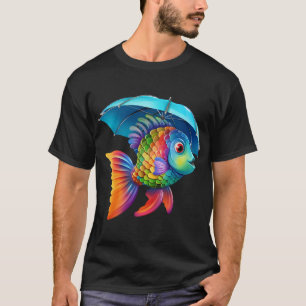 colourful umbrella fish, rainbow umbrella fish, wa T-Shirt