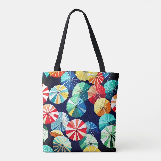 Colourful Umbrellas  Tote Bag (Back)