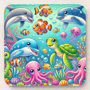 Colourful Underwater Scene Featuring Playful Sea Coaster