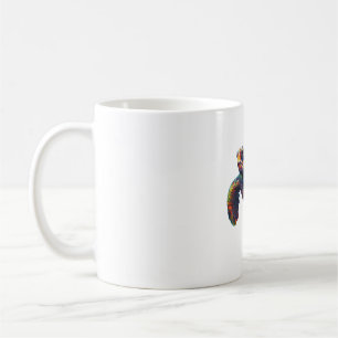 Colourful underwater sea turtle dreamlike beautifu coffee mug
