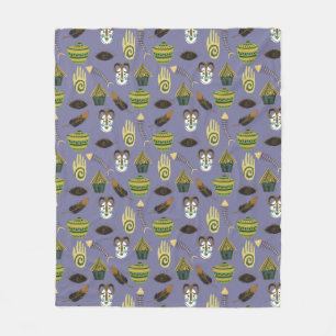 Colourful Uneven Pattern Fleece Blanket