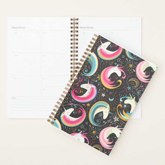 Colourful Unicorn Desk Planner Calendar  (Display)