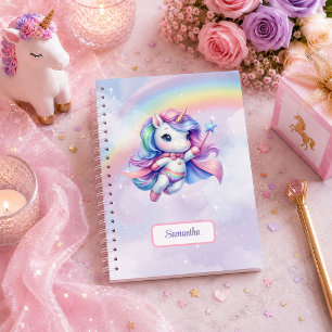 Colourful Unicorn Magical Day Girl Birthday Gift N Notebook