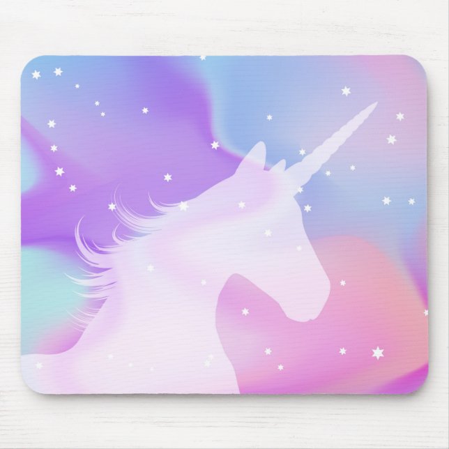 Colourful Unicorn Mouse Mat (Front)