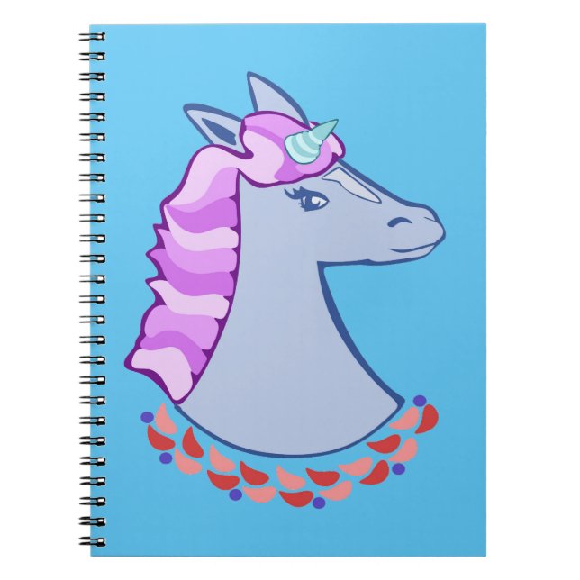 Colourful Unicorn Notebook (Front)