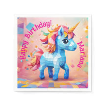 Colourful Unicorn Pinata Birthday