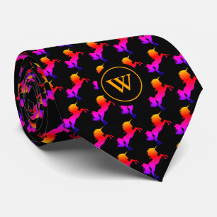 Colourful   UNICORN plus   MONOGRAM Tie