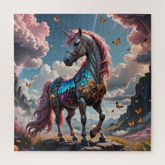 Colourful Unicorn Puzzle  (Vertical)