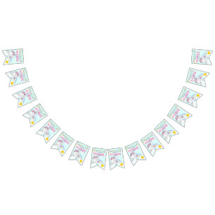 Colourful Unicorn Rainbow Cute Magical Pink Bunting