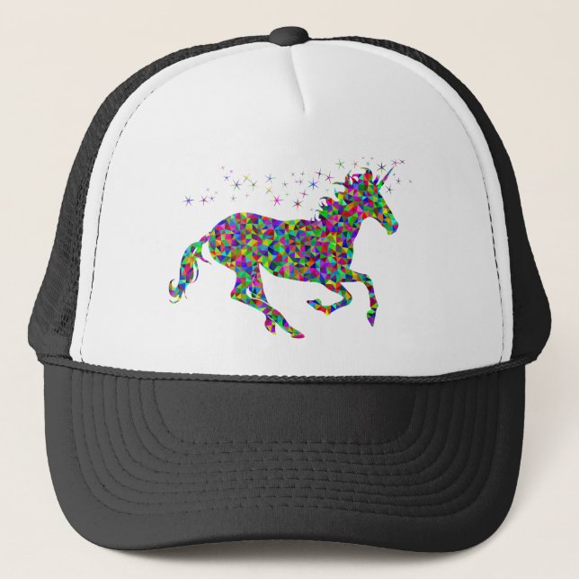 Colourful Unicorn Trucker Hat (Front)