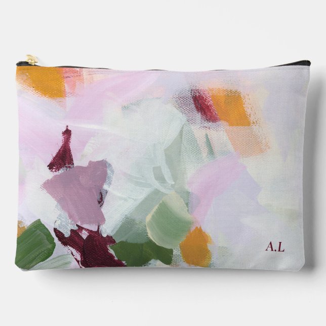 Colourful Unique Abstract Art Personalised Gift Accessory Pouch (Front)