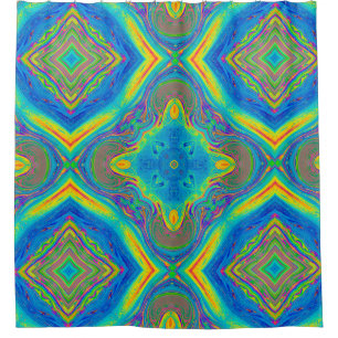 Colourful Unique Abstract Shower Curtain
