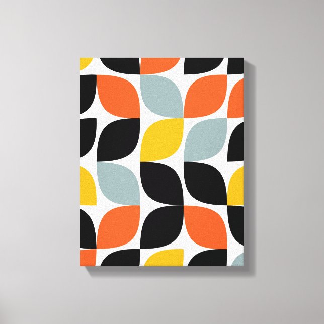 Colourful, unique, trendy, urban leaf concept canvas print (Front)