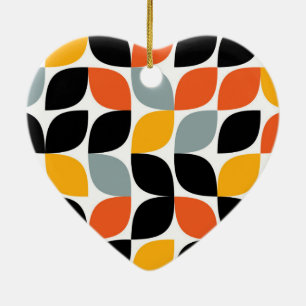 Colourful, unique, trendy, urban leaf concept ceramic tree decoration