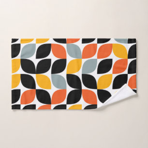 Colourful, unique, trendy, urban leaf concept hand towel