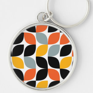Colourful, unique, trendy, urban leaf concept key ring