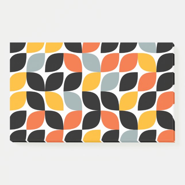 Colourful, unique, trendy, urban leaf concept post-it notes (Front)
