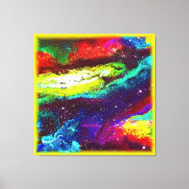 Colourful Universe Art. Buy Now Canvas Print (Front)