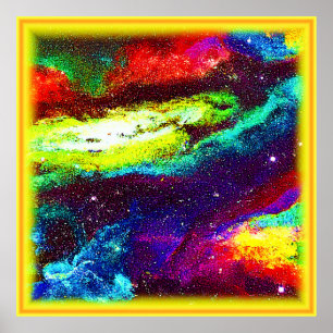 Colourful Universe Art. Buy Now Poster