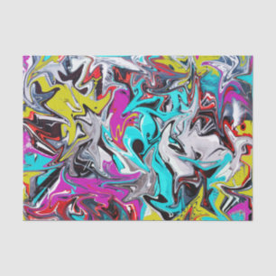 Colourful urban graffiti party tissue paper