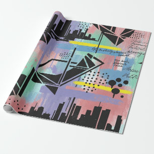 Colourful Urban Graffiti Pattern (11) Wrapping Paper