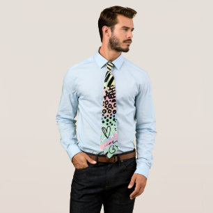 Colourful Urban Graffiti Pattern (9) Tie