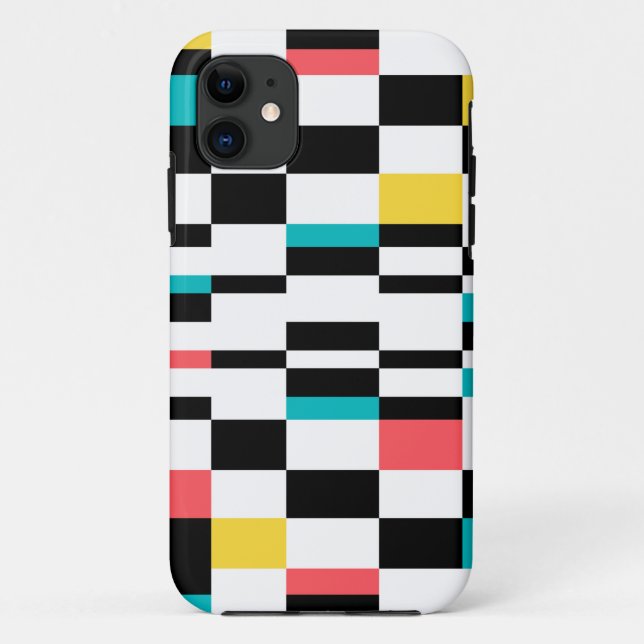 Colourful, urban, modern, trendy geometric pattern Case-Mate iPhone case (Back)