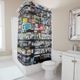 Colourful Urban Street Art Shower Curtain
