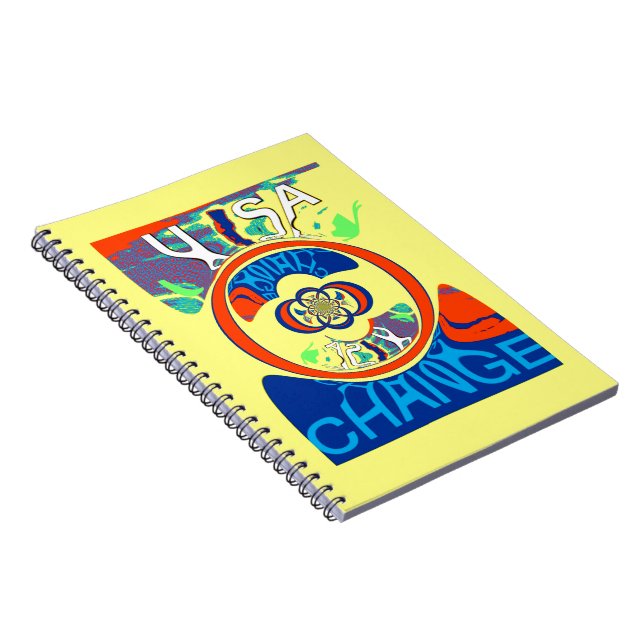 Colourful USA Change: A Festive Design Notebook (Right Side)